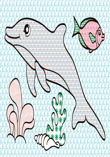 Детская водная раскраска : Море 734010, 8 страниц фото