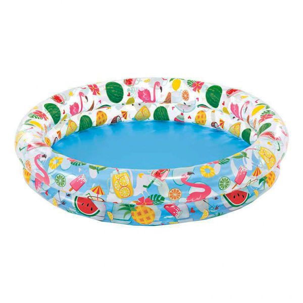 Детский надувной бассейн круглый Фрукты Intex 59421 фото