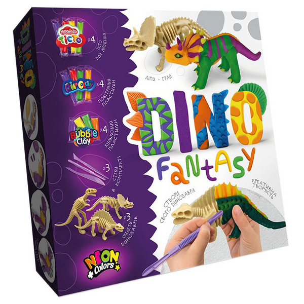 Набір творчої творчості Dino Fantasy DF-01U, 3 скелети в наборі (Dimetrodon) фото