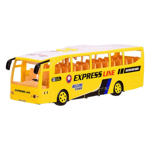 Дитяча іграшка Автобус Bambi 1578 зі звуком та світлом (Жовтий) фото