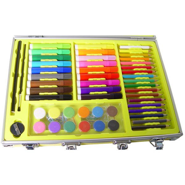 Детский набор для творчества и рисования в чемодане MK 2454 (Желтый) фото