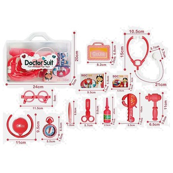 Іграшковий набір лікаря 8807-5, шприц, стетоскоп, окуляри, аксесуари фото