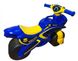 Дитячий беговел мотоцикл із широкими колесами Поліція жовто-синій 0138/570 фото 2 з 5