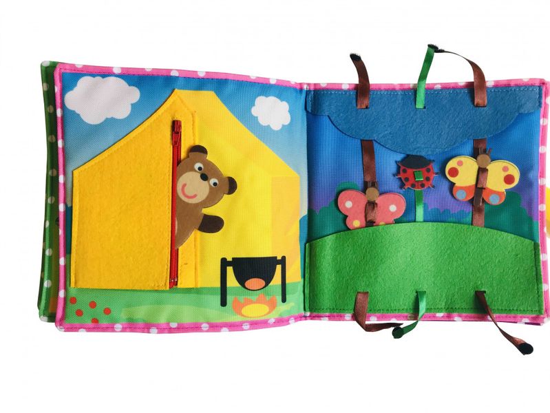Текстильная развивающая книга для малышей Bambini "Щенок" 403655 фото
