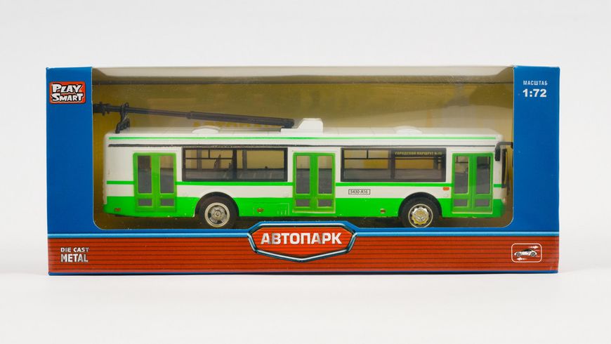 Іграшкова модель тролейбуса "Автопарк" 6407A інерційний фото