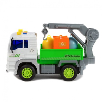 Детский игрушечный мусоровоз AS-2614 со звуком (С краном) фото