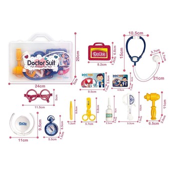 Іграшковий набір лікаря 8807A-5, шприц, стетоскоп, окуляри, аксесуари фото