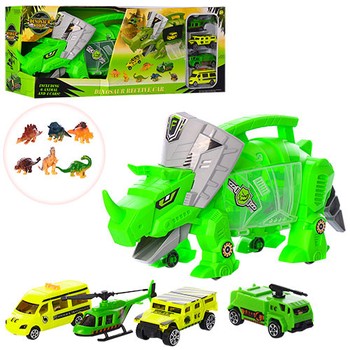 Детский игровой набор динозавр с машинками SY9917 с машинками и фигурками фото