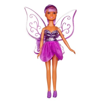 Лялька DEFA 8317-1-3 фея, з крилами, 21 см (Фіолетова) фото