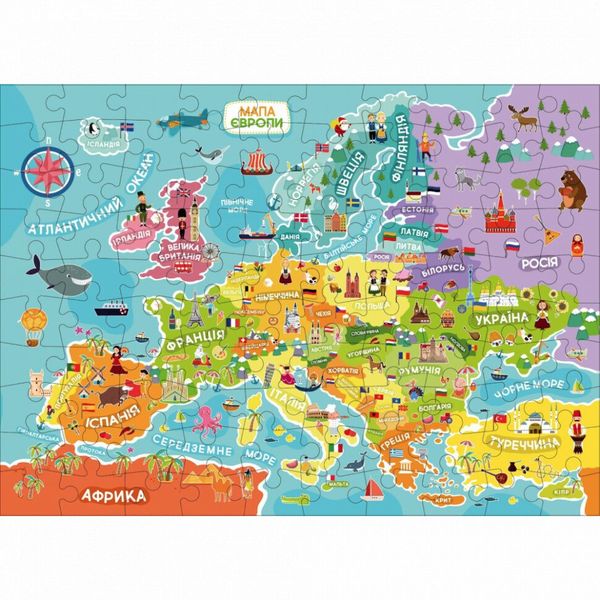 Пазл Карта Европы, DoDo фото