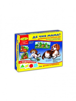 Детская развиваюшая игра "Где чья мама?" 86034 на укр. языке фото