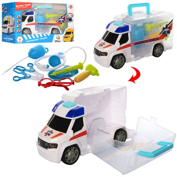 Детский игровой набор доктора машинка скорой помощи с медицинскими инструментами 969-K09 фото