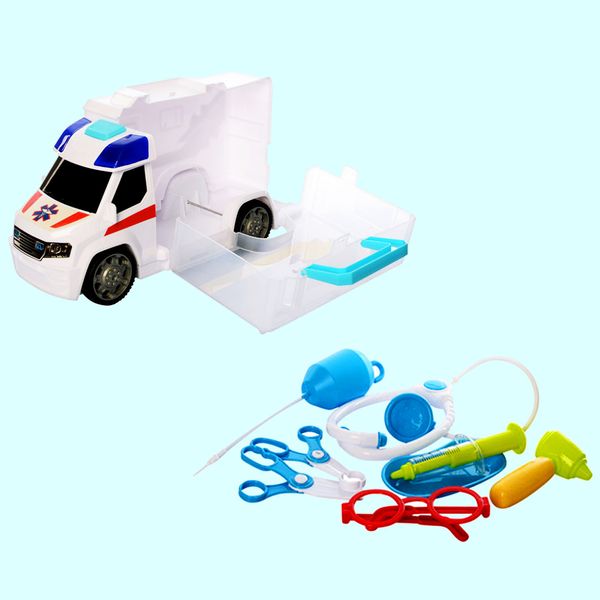 Детский игровой набор доктора машинка скорой помощи с медицинскими инструментами 969-K09 фото