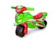 Дитячий беговел мотоцикл із широкими колесами зелено-червоний 0138/50 фото 2 з 4