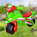Детский беговел мотоцикл с широкими колесами зелено-красный 0138/50 фото 1 из 4