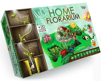 Игровой обучающий набор для выращивания растений HFL-01 "Home Florarium" фото