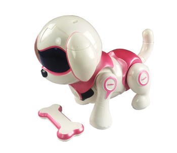 Інтерактивна робот-собака 961P на батарейках (Рожева) фото