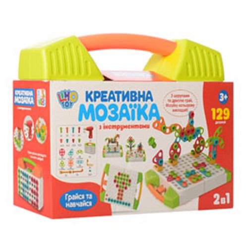 Детская мозаика в чемодане M 5480, 129 деталей (Зеленый) фото