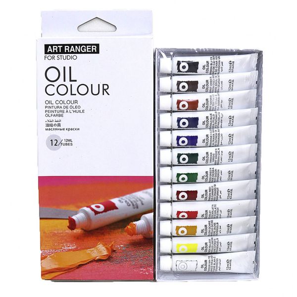 Набір фарб масляних "Art Ranger" 12 кольорів "Oil" EO1212C-3 12мл фото
