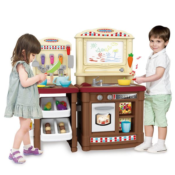 Дитяча іграшкова кухня з водою, світло, звук (Коричнева) BL-101B фото