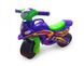 Дитячий беговел мотоцикл з широкими колесами Спорт фіолетово-зелений 0138/60 фото 2 з 4
