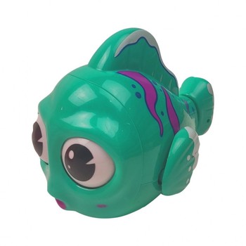 Дитяча іграшка для ванної Рибка 6672-1, інерційна, 11 см (Бірюзовий) фото