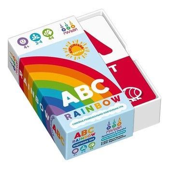 Настільна навчальна гра ABC rainbow 360050, 44 картки фото