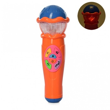 Музыкальная игрушка "Микрофон" 7043RU 6 мелодий (Оранжевый) фото