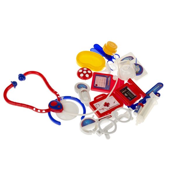 Детский игровой набор врача "Маленький доктор" 1-033, 17 предметов в наборе фото