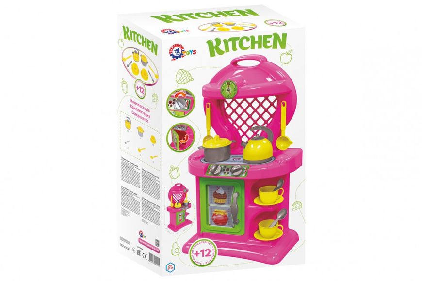 Детская игровая кухня 10 2155TXK с посудой фото