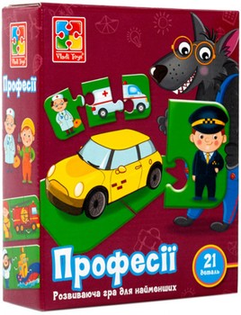 Детская развивающая игра-пазл «Профессии» VT1804-32, 20 деталей фото