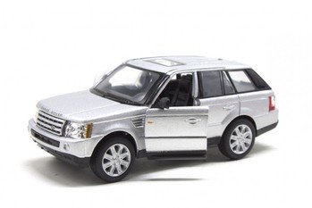 Коллекционная игрушечная машинка Range Rover Sport KT5312 инерционная (Серебристый) фото