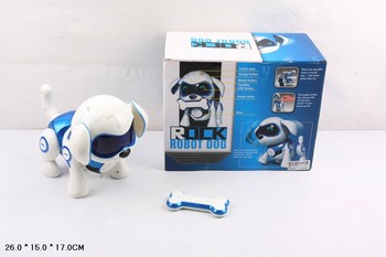 Интерактивная робот-собака 961P на батарейках (Синяя) фото