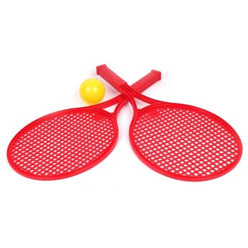 Игровой Набор для игры в теннис ТехноК 0380TXK(Blue) (2 ракетки+мячик) (Красный) фото