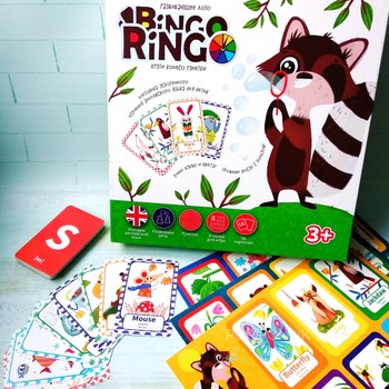 Настольная игра лото Bingo Ringo (Учим английский), рус/англ, Danko Toys фото