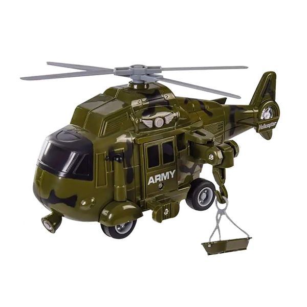 Іграшка вертоліт 7946B "АВТОПРОМ" військовий, 1:20 фото