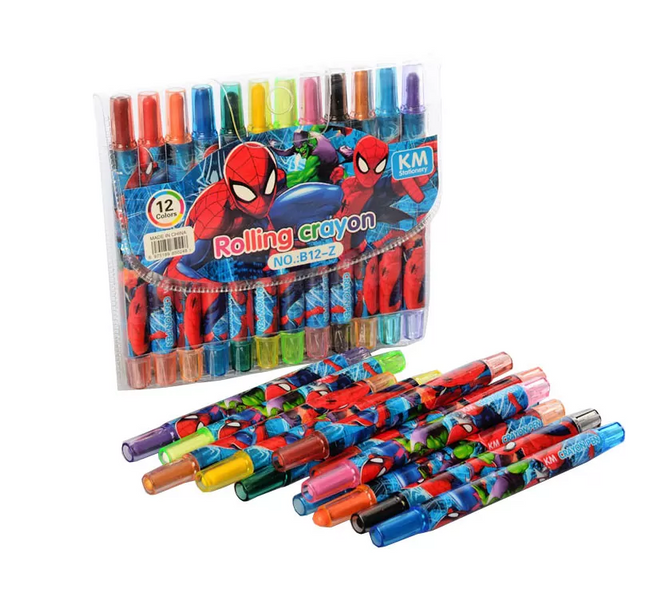 Детские мелки для рисования MK 4392 пастельные ( 4392-Z (Spider Man)) фото