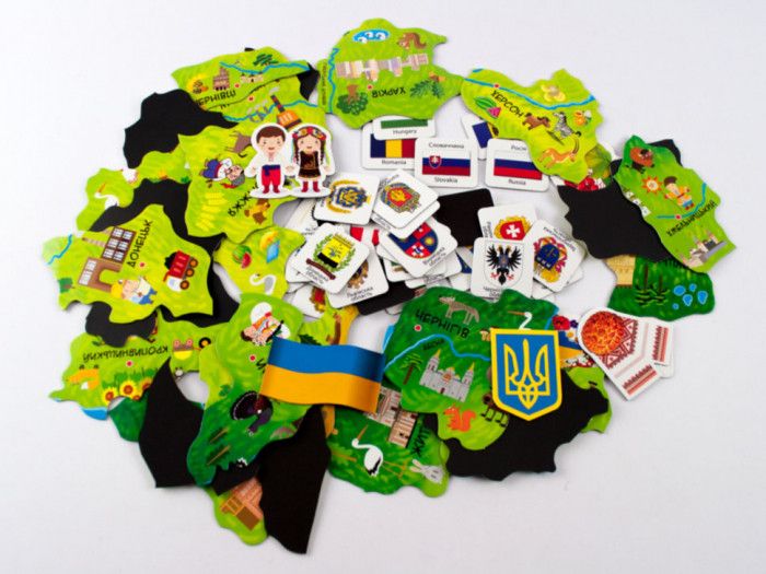 Магнітна карта-пазл Мандруємо Україною Zirka фото