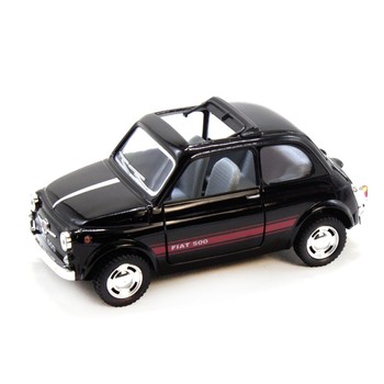 Колекційна іграшкова модель FIAT 500 KT5004W інерційна (Чорний) фото