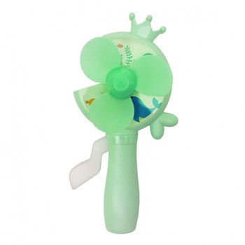 Детский Вентилятор ручной "Коляска" MK 4346 18 см (Зеленый) фото