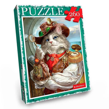 Пазл "Кот в шляпе" Danko Toys C260-13-01, 260 эл. фото