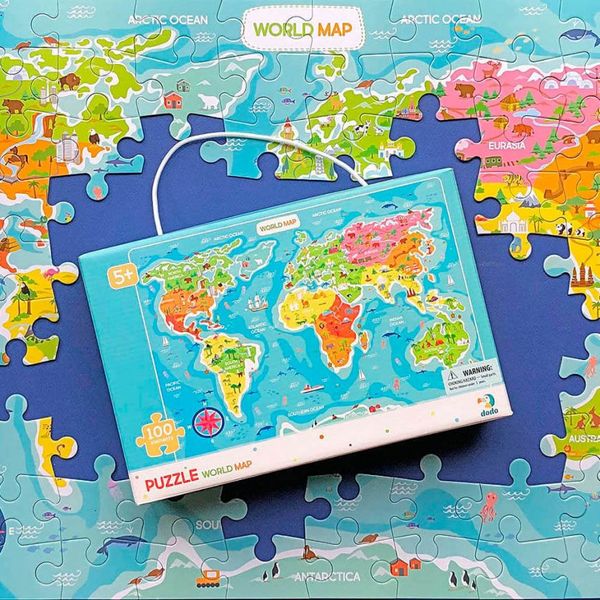 Пазл Карта світу, DoDo фото