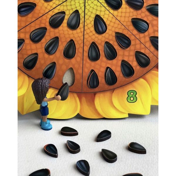 Дерев'яний пазл-вкладиш "Соняшник" Ubumblebees (ПСФ050) PSF050 сортер-рахунок фото