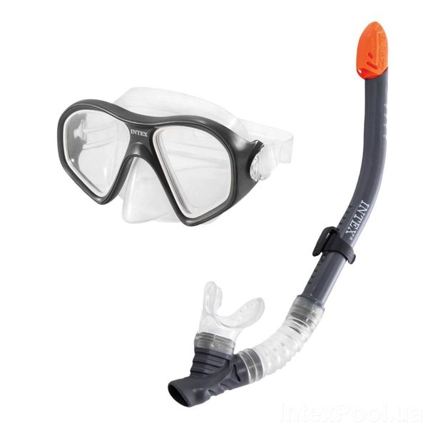 Набір 3 в 1 для підводного плавання з ластами, маскою і трубкою розмір L Intex 55657 фото