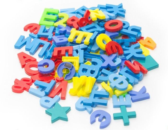 Детский набор "Магнитные азбука и цифры" Colorplast 2248 фото