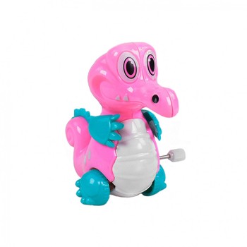 Заводна іграшка 908 "Динозаврик" (Рожевий) фото