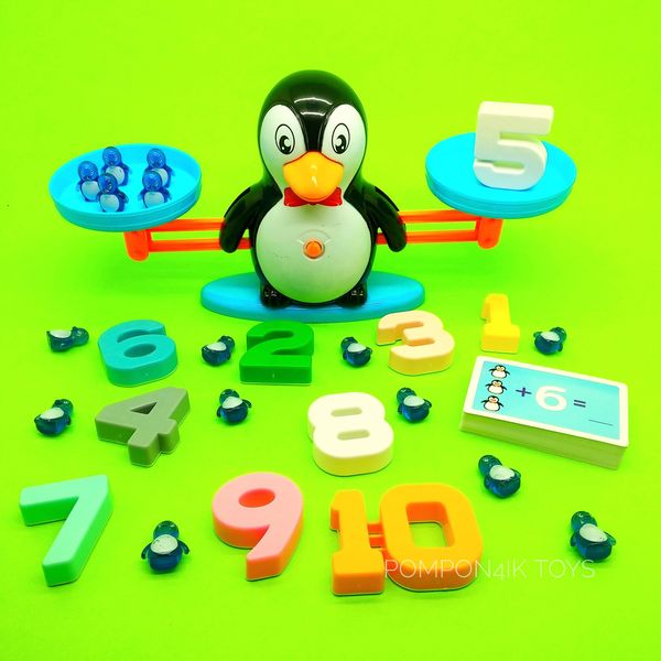 Математические Весы Балансир Пингвин фото