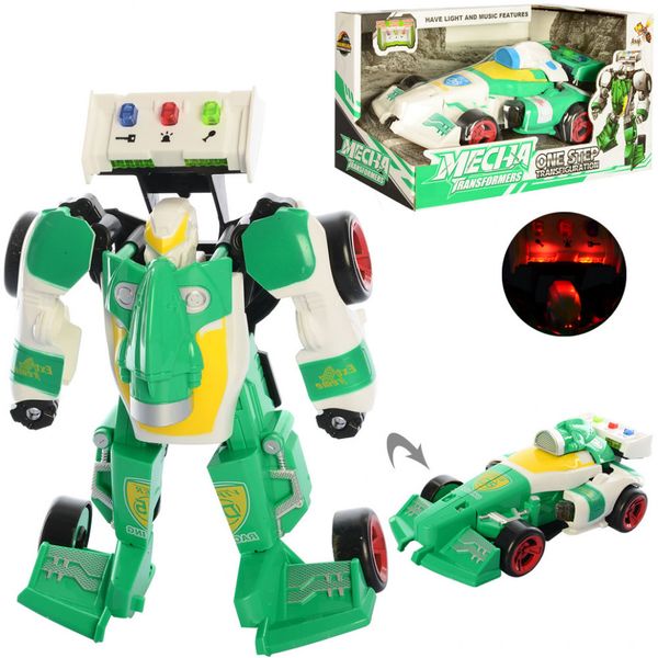 Дитячий трансформатор D622-H04 робот+машина (зелений) фото