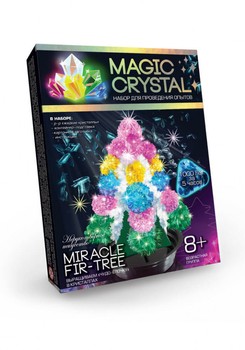 Детский набор для проведения опытов MAGIC CRYSTAL OMC-01 безопасный (Рождественская многоцветная елка) фото