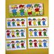 Дерев'яний пазл-сортер "Хлопчики з пончиками" Ubumblebees (ПСФ100) PSF100, 12 деталей та 12 карток фото 3 з 4